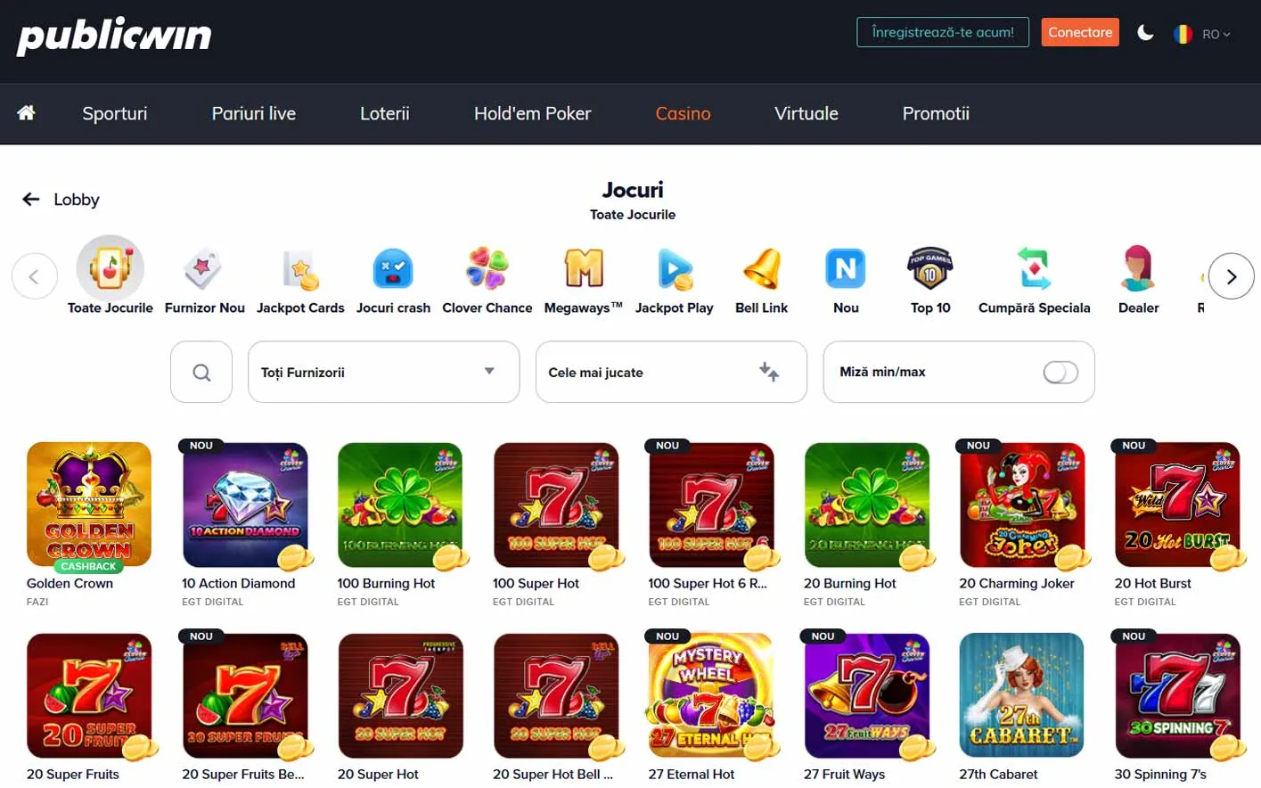 Capturi Publicwin Casino